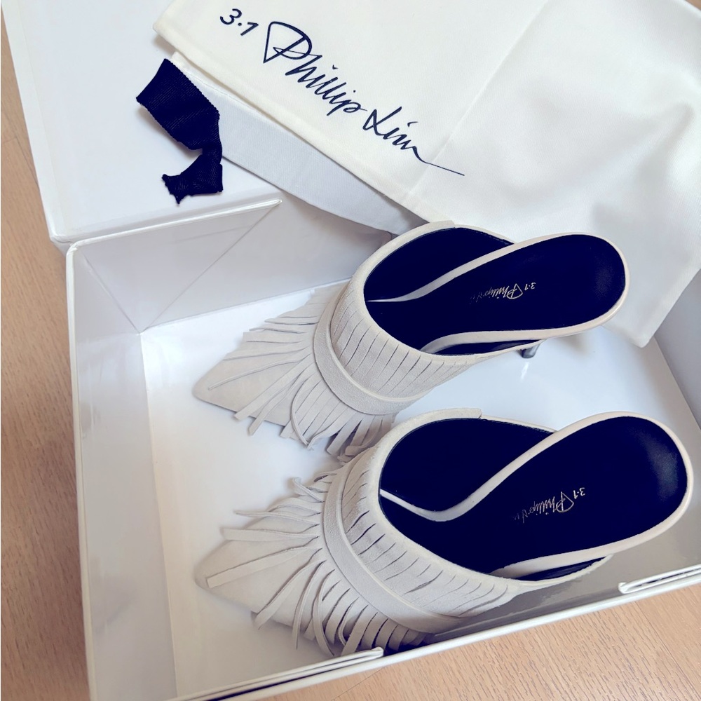 NWB 3.1 Phillip Lim Martini Fringe High Heel Mule Size 37